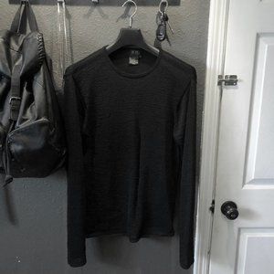 BCBGMaxAzria Sheer Knit Sliced Top